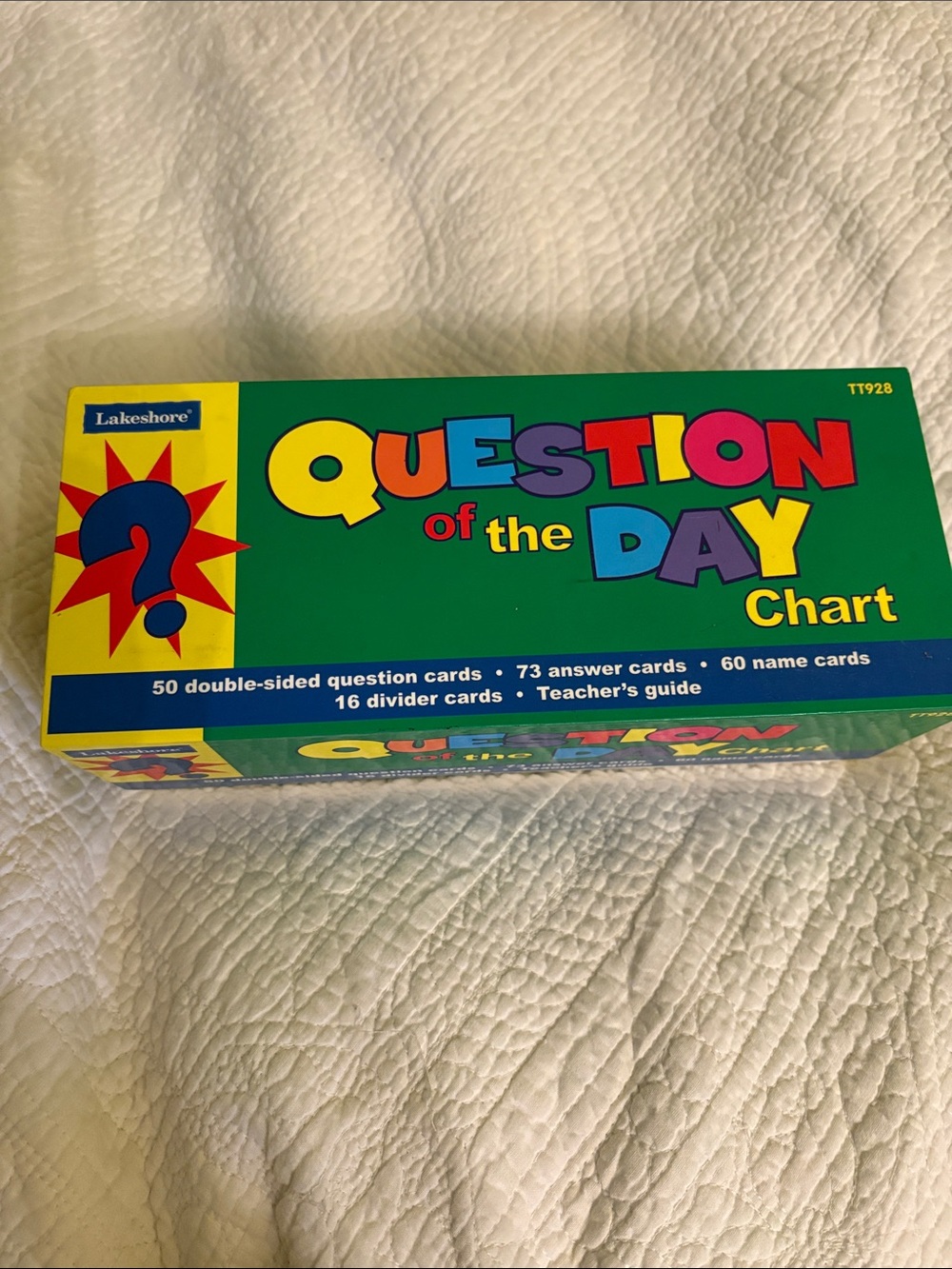 Lakeshore Question of the Day Chart - Green Classroom Conversation Kit